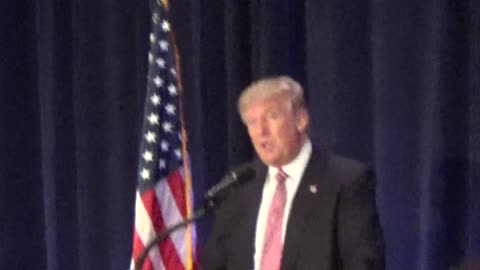2016 Candidate Trump speaks to pastors in Orlando Convention Center
