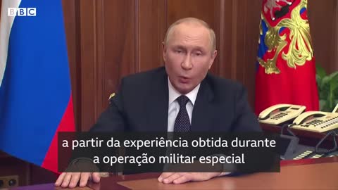 Putin promete acirrar guerra na Ucrânia