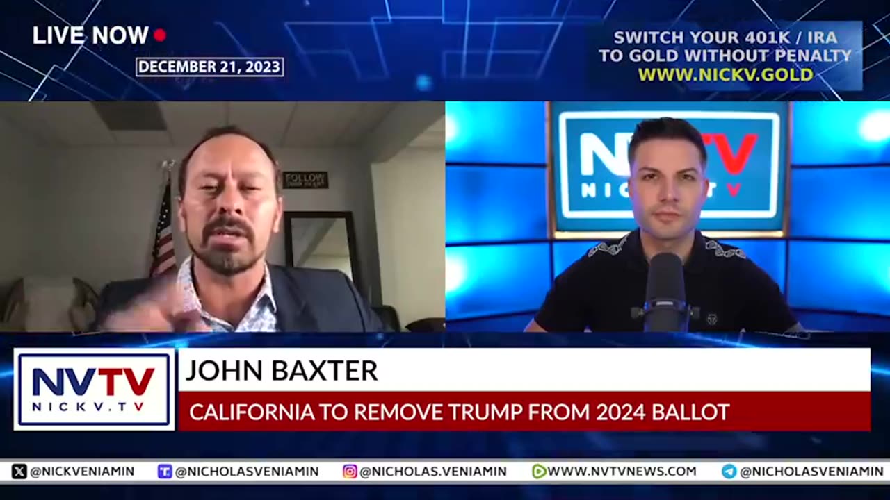 California To Remove Trump From 2024 Ballot