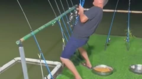 Fishing is in a hurry