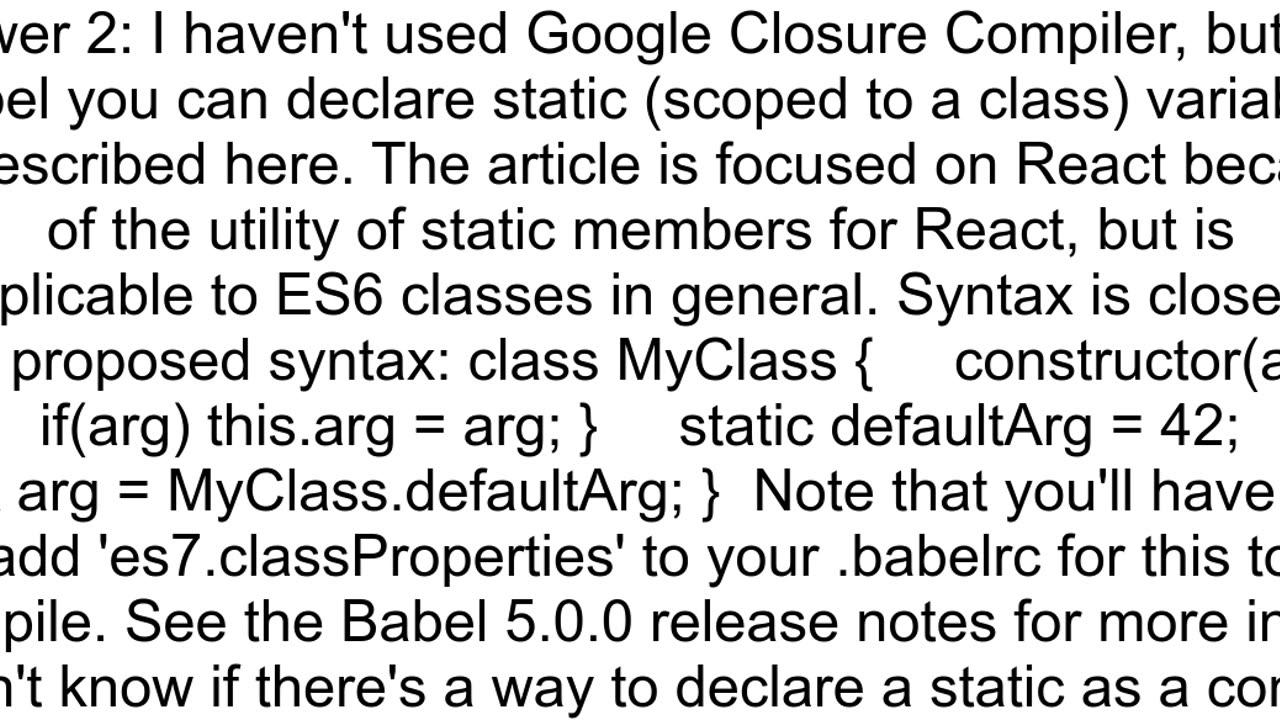 Member variables in ES6 classes