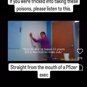 Pfizer exec caught on camera