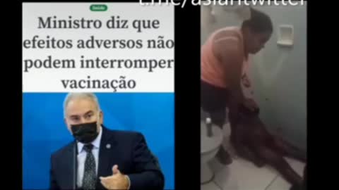 Mãe relata reação de filho após vacina