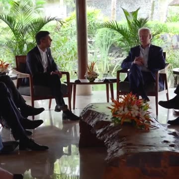 Rishi Sunak and Joe Biden meet at the G20 leaders summit