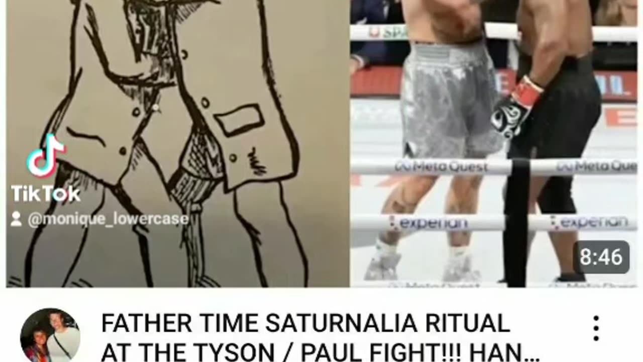 FATHER TIME SATURNALIA RITUAL AT THE TYSON / PAUL FIGHT!!! HANUKKAH RAPTURE