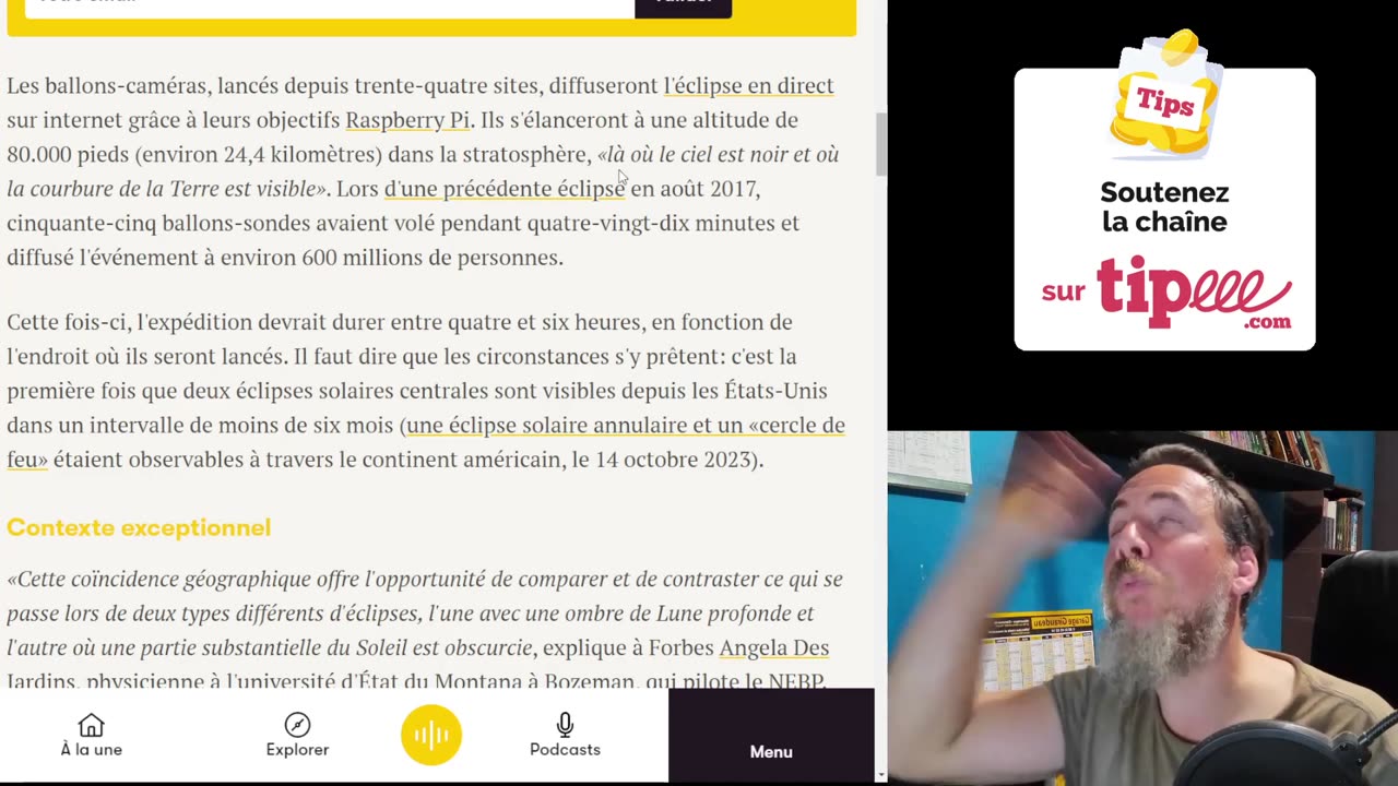 LA NASA ENVOIE DES BALLONS DANS L'ECLIPSE SOLAIRE