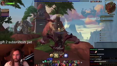 Asmongold Races Mcconnell in WoW Dragonflight