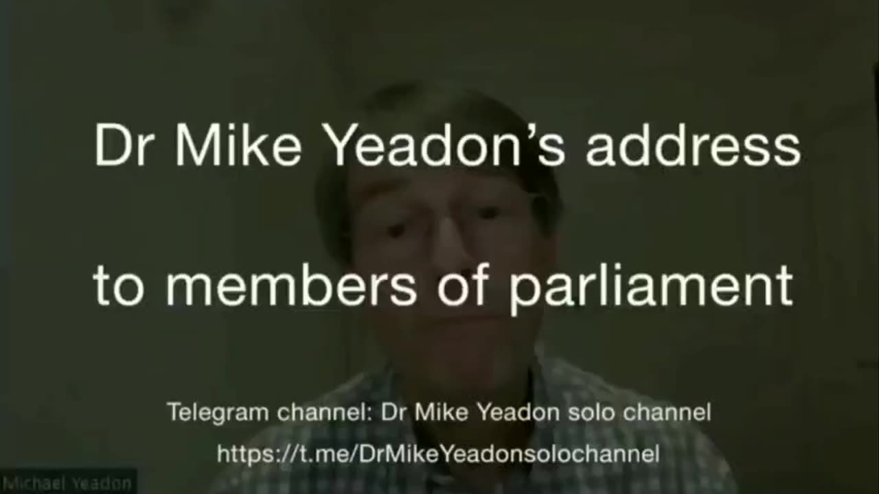 LEAKED FOOTAGE! DR MICHAEL YEADON TO UK PARLIAMENT DECEMBER 4, 2023