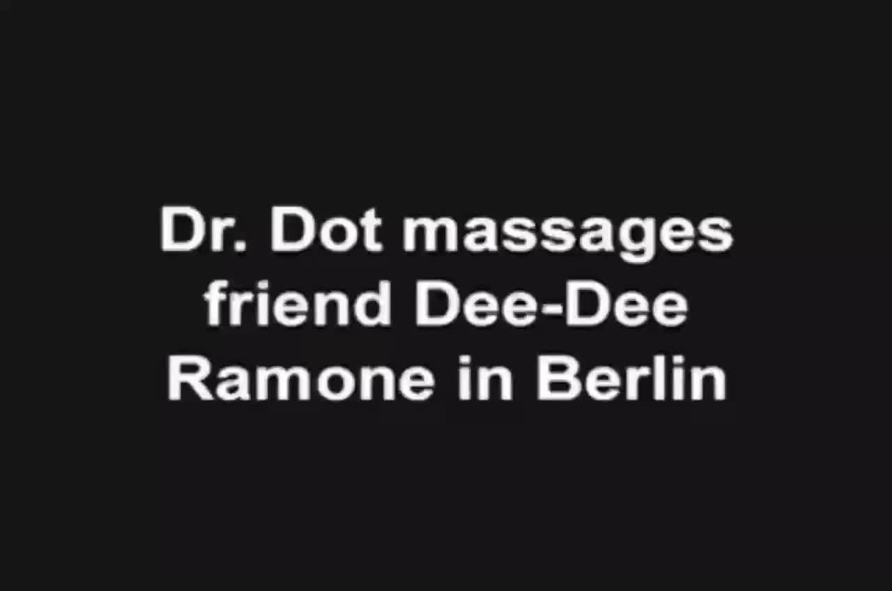 Dr. Dot massages Dee Dee Ramone