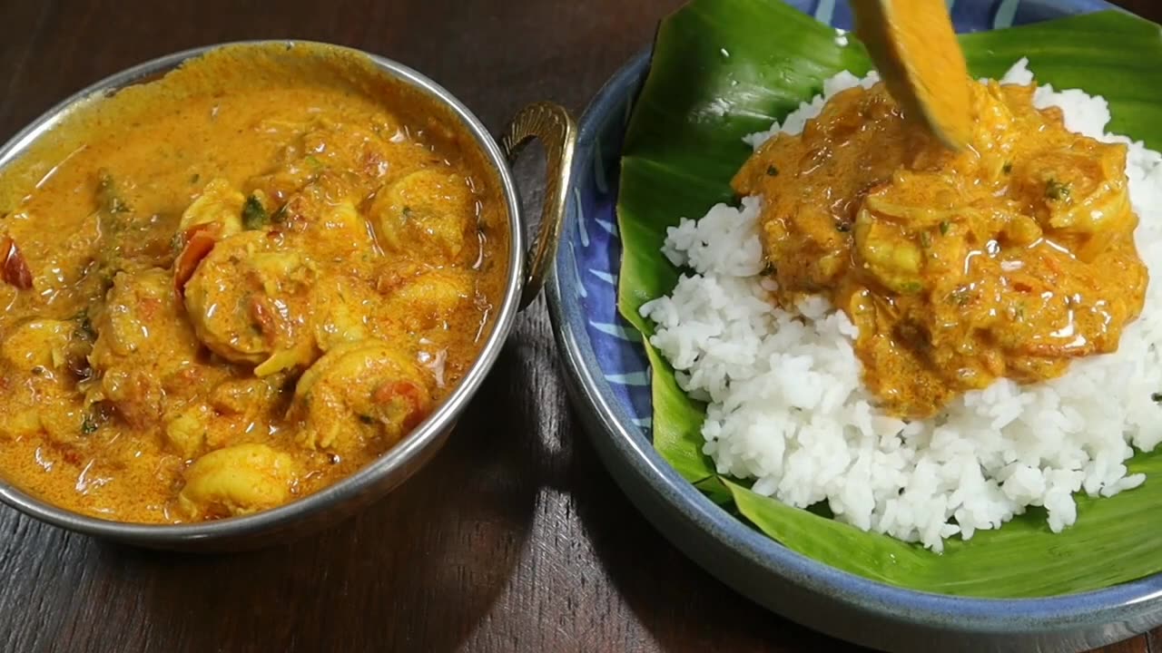 prawn curry in coconut milk || prawn recipe || prawn curry with coconut milk