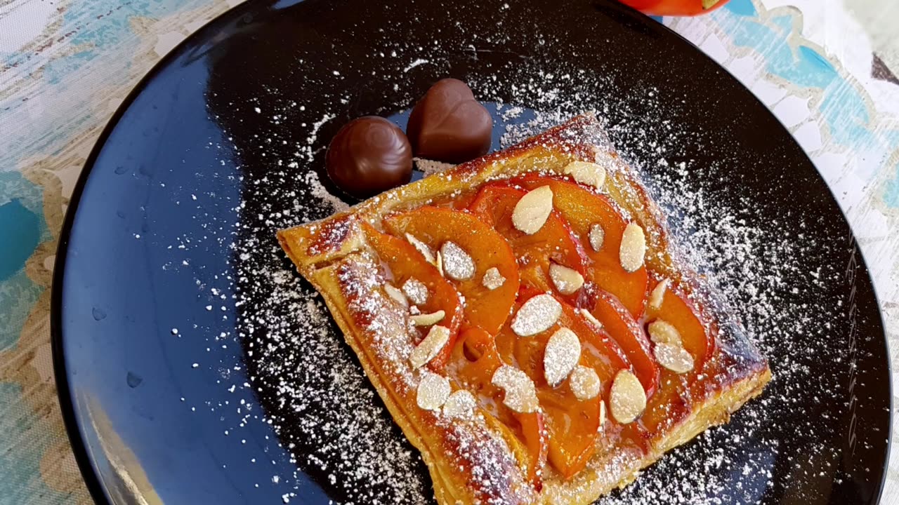 persimmon tart....تارت خرمالو