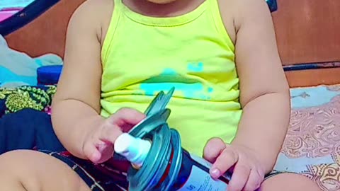 Baby playing