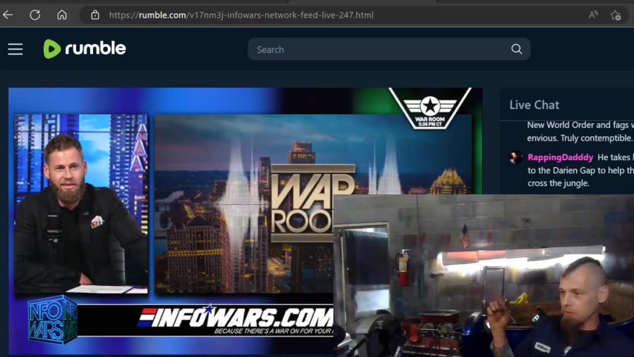 I got on INFO WARS again!!!