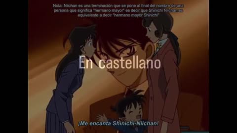 Shinichi cogido por los 🍳haciéndose el niño ( japonés y castellano) #detectiveconan