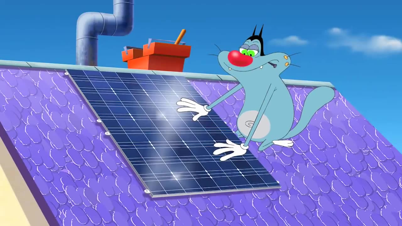 Oggy and the Cockroaches - Oggy Goes Green (S4E32)