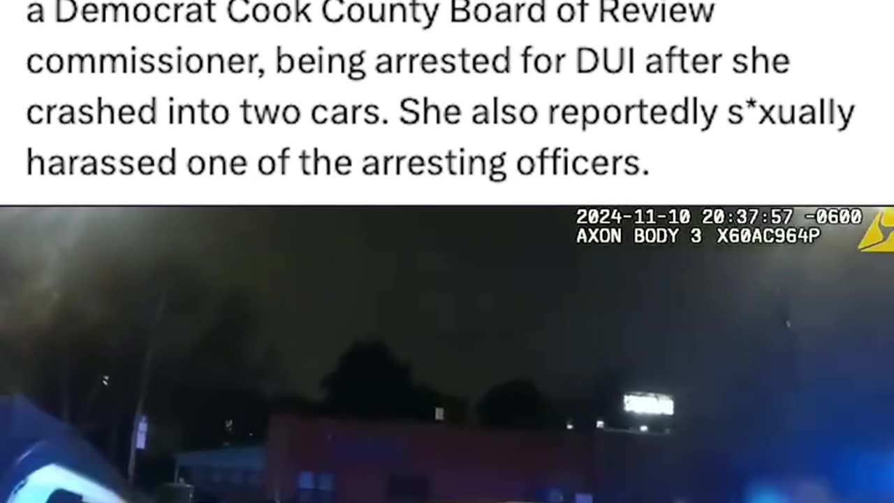 Politics - 2024 Cook County Liberal Elected Official Samantha Steele DUI Body Cam Footage