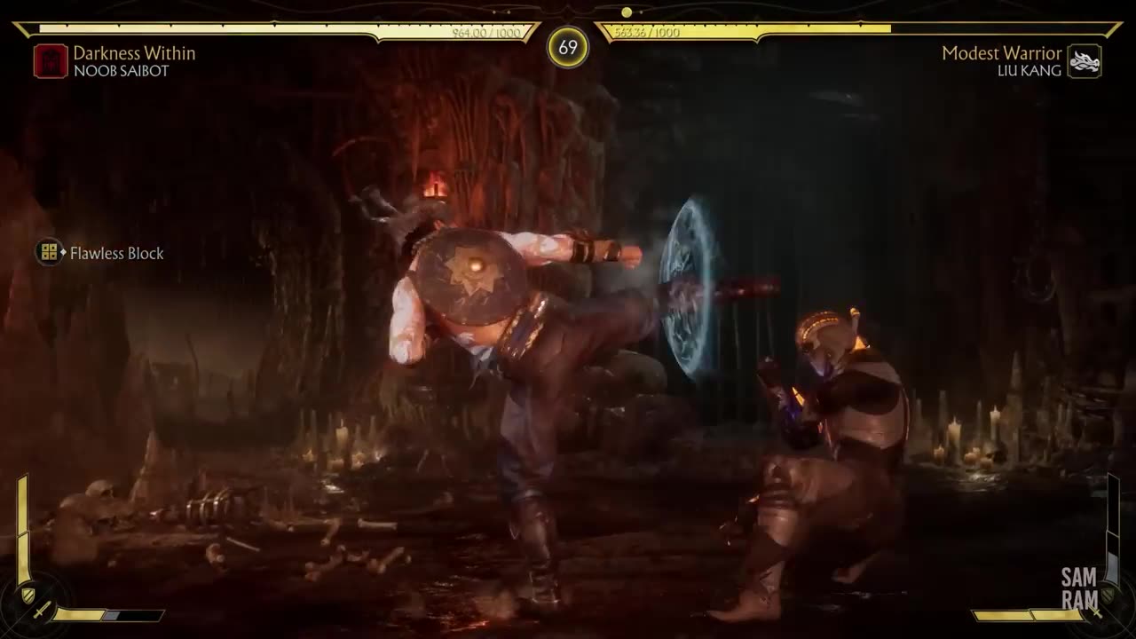 Mortal Kombat 11 - Fire God Liu Kang Vs Noob Saibot (Very Hard)