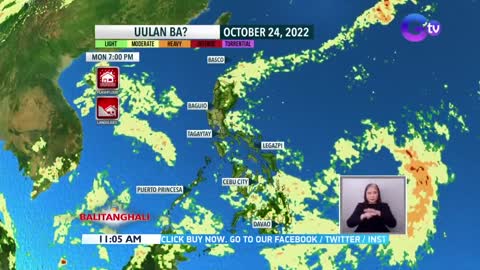 Isang bagong LPA ang binabantayan sa loob ng PAR - Weather update (October 24, 2022) | BT