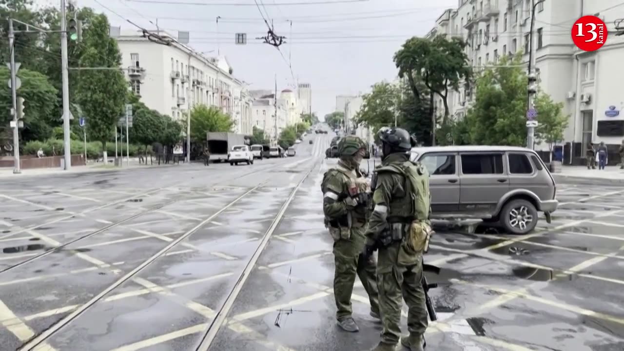 Residents in Rostov-on-Don wake up to Wagner mercenaries