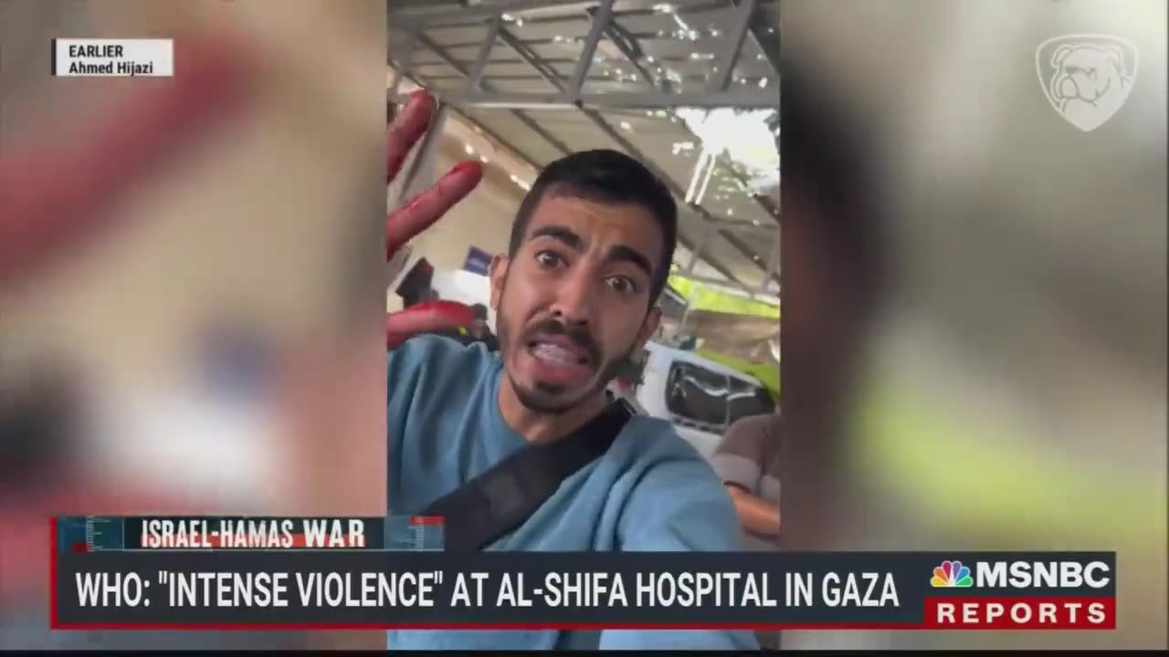 Fake actor and Hamas supporter #MrFAFO on MSNBC