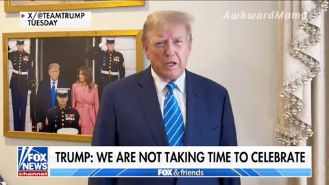 USA: TRUMP Said " We Are Not Taking Time To CELEBRATE"