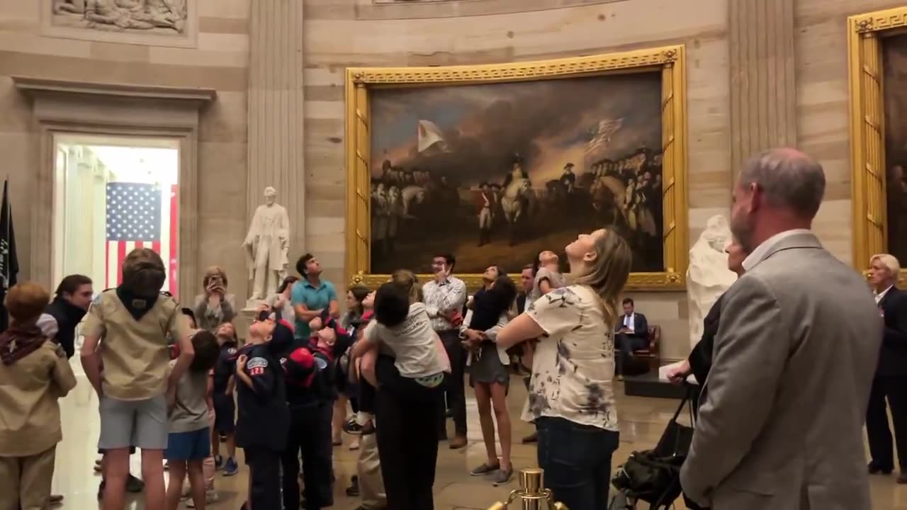 J.D. Vance Tours The Capitol With His Son's Cub Scout Troop