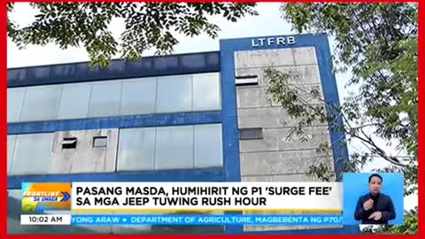 Pasang Masda, humihiritng P1 'surge fee'sa mga jeep tuwing rush hour