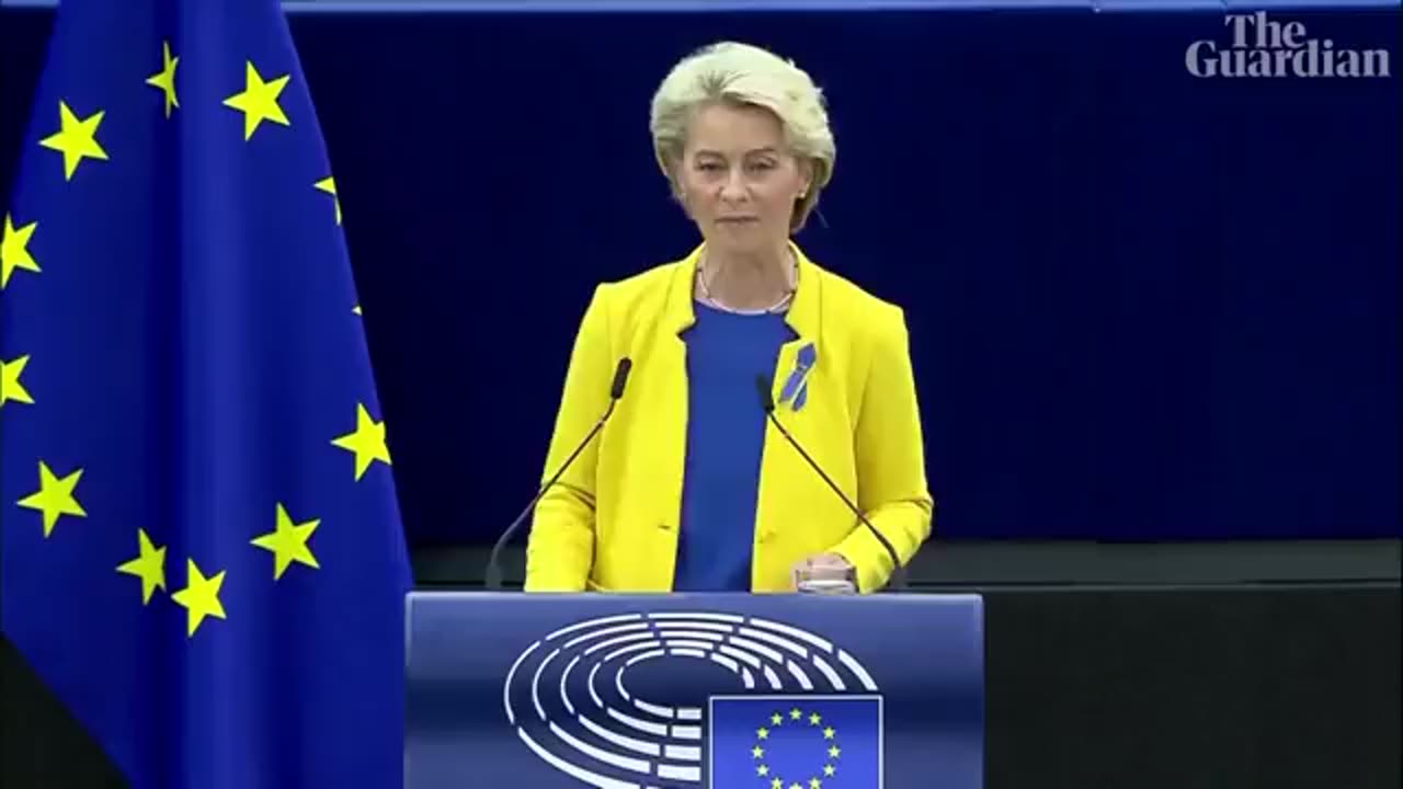 EU Von der Leyen on russia grabbing Chips from dish washers