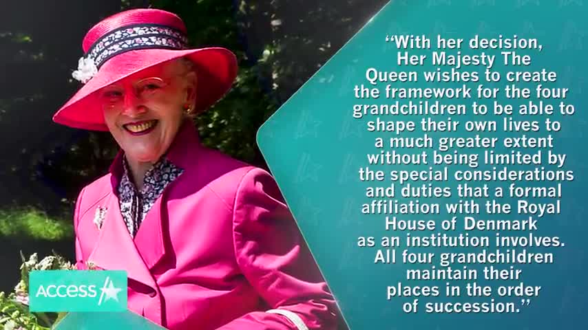 Queen Margrethe Of Denmark Speaks Out After Stripping Grandchildren Of Royal Titles