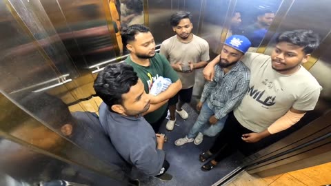 scary ghost prank in lift gone wrong