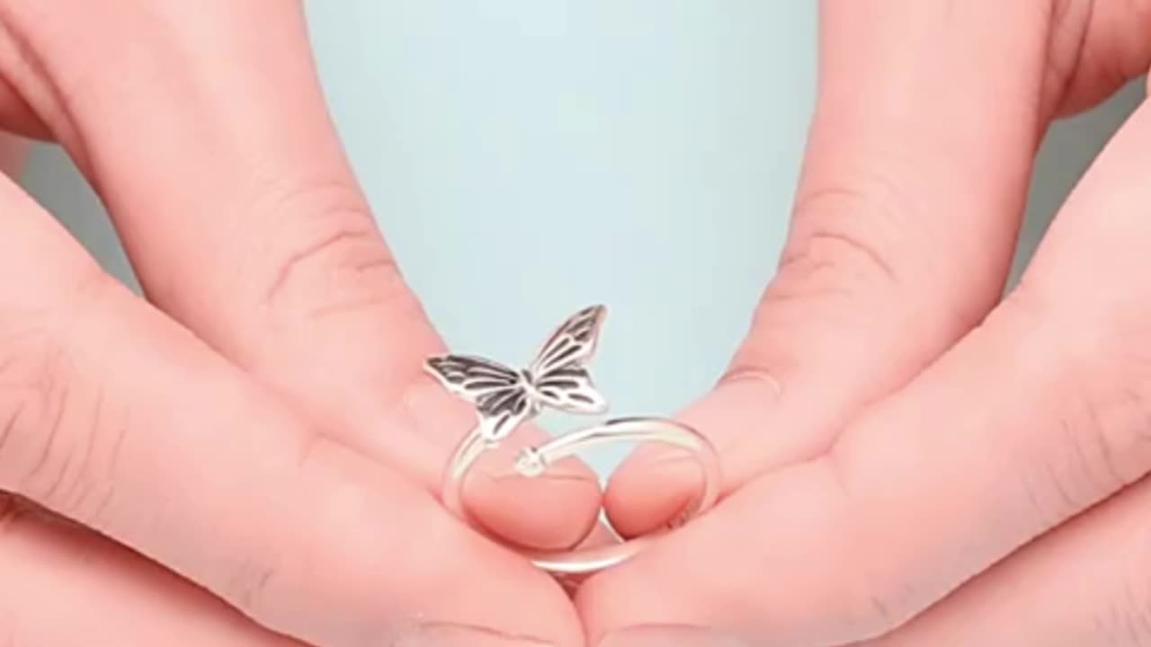 Cute Butterfly Adjustable Finger Rings