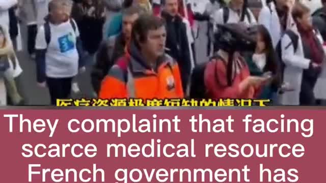 Doctors and nurses went on strike in France on January 6