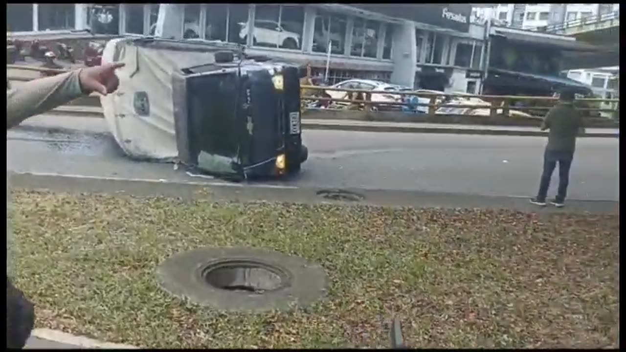 Accidente en la puerta del sol