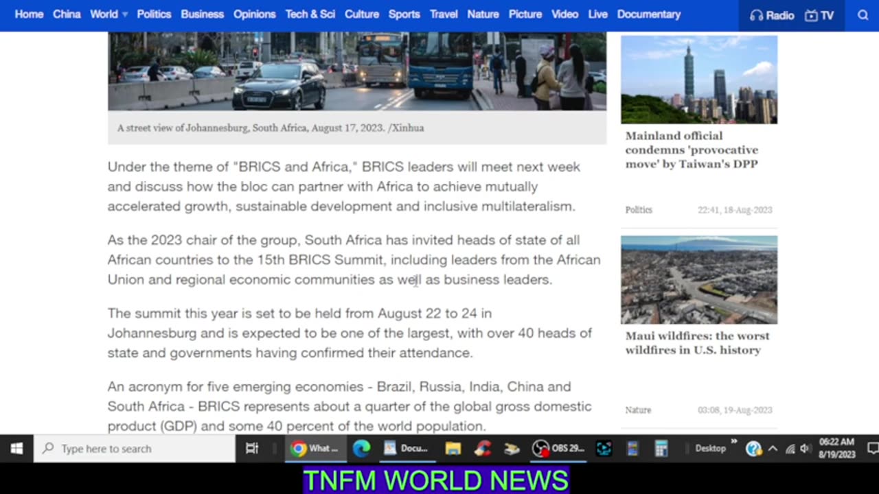 truthnotfictionmatters - BRICS MEETING IN AFRICA 22-24 AUG 23