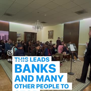 Deven teaches a group of teenagers about contracts & bank loans