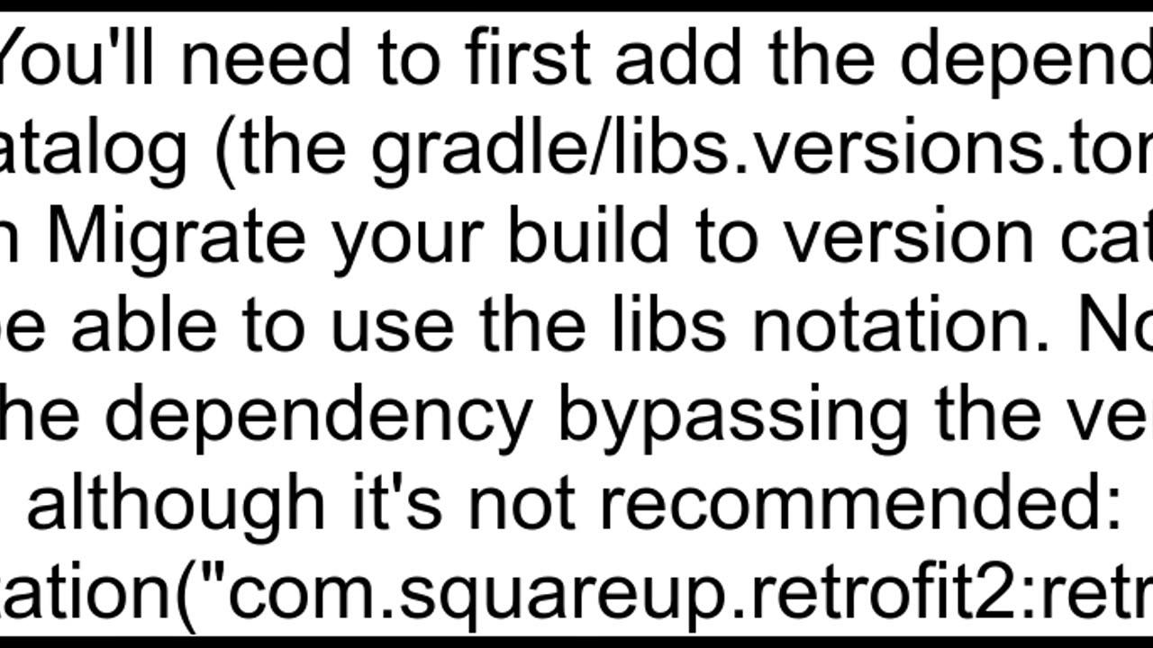 how to write retrofit dependency in this libs format