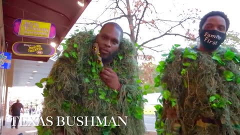 funny video of bushman prank