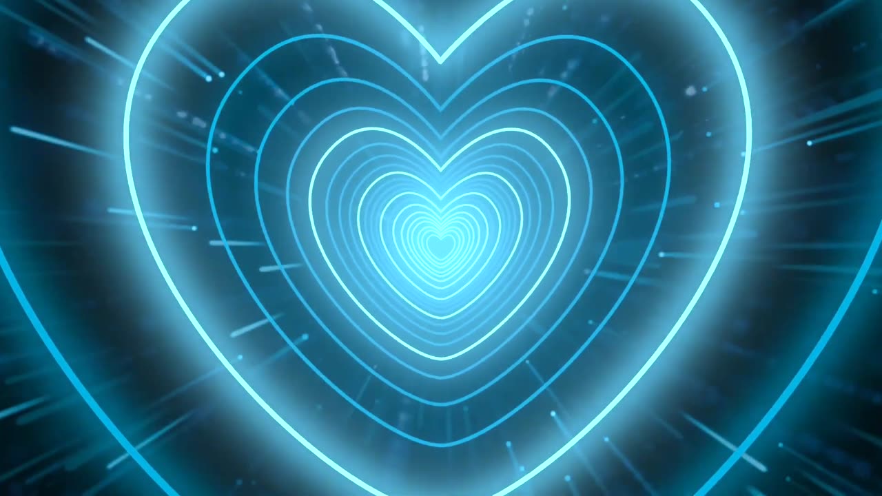 756. Color Changing Heart Tunnel🩷💜💙Bg Animation Heart Background