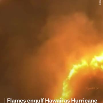 Drone footage shows devastation in Maui as smoke and fire blanket the island