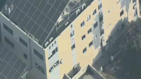 IDF Footage of the Aftermath of a Hamas Rocket Hitting Outside a Hospital