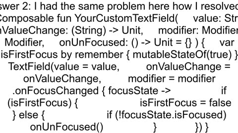 How can I run validation when my users exit textField in compose