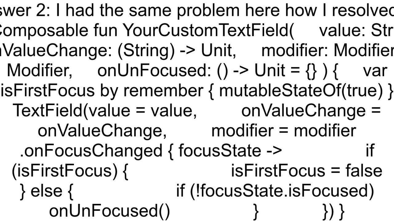 How can I run validation when my users exit textField in compose