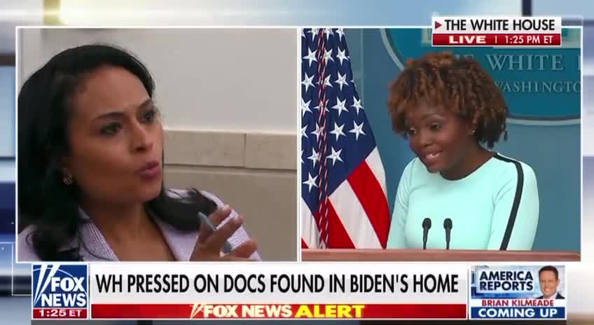 MSNBC reporter NUKES Cringe Jean Pierre over shady dealing with Biden STOLEN classified documents,