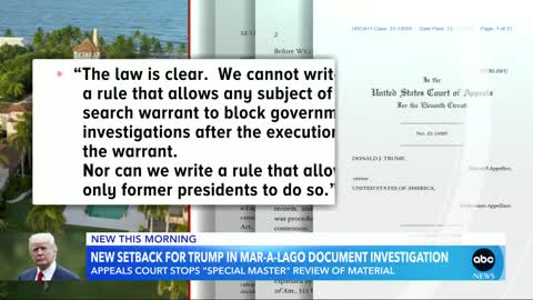 Court rules against Trump over secret documents GMA