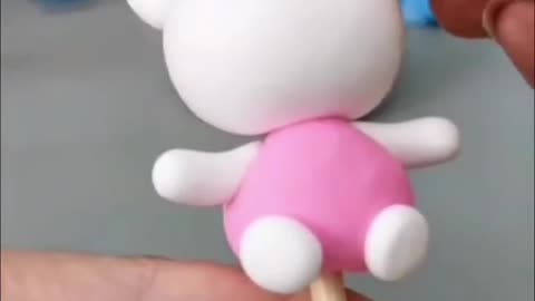 Little beautiful😍💓 Kitty from Clay | reezel craft video