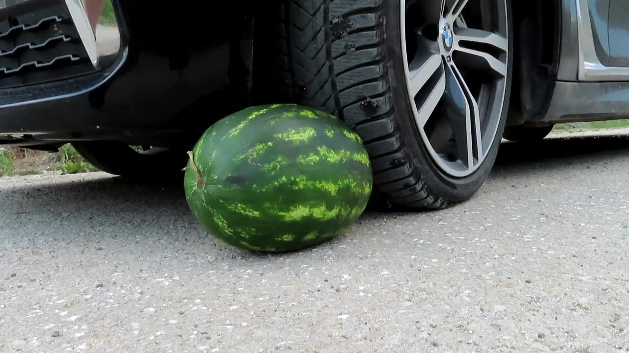 Crushing Crunchy & Soft Things by Car! EXPERIMENT WATERMELON VS CAR