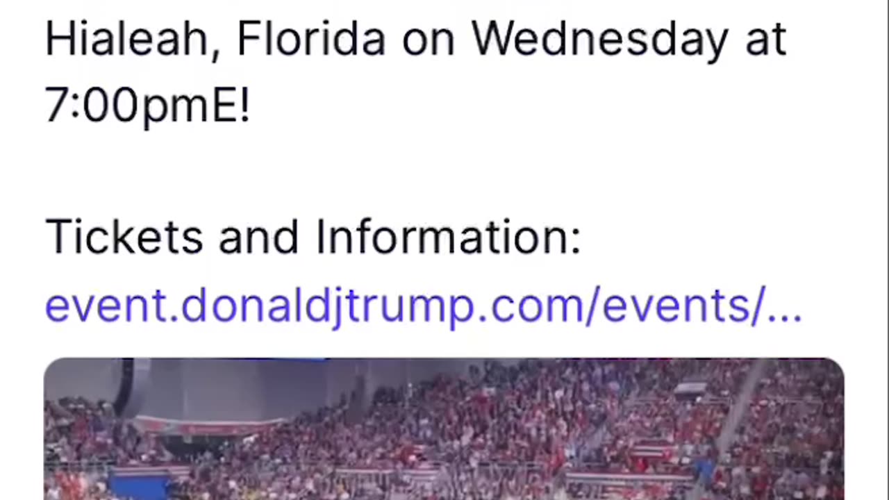 TRUMP IN FLORIDA IN WEDNESDAY #TRUMPCAMPAIGN