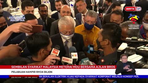 29 OGOS 2022 – BERITA PERDANA – SEMBILAN SYARIKAT MALAYSIA METERAI MOU BERSAMA AJLAN BROS