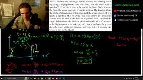 Physics - Projectile Motion - Practice Problem 6