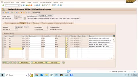 Mejoras en Proceso de Embarques SUCURSALES PICKING IMPT VT01N